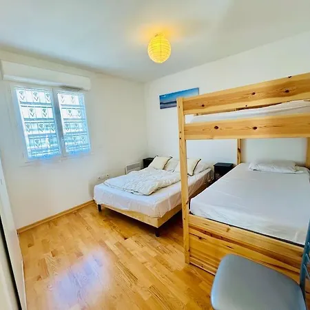 T3/4-6pers/5'piedplage/centreville/parking/wifi ארסשון